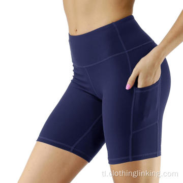 Ang Out Pocket Non See-through Yoga Shorts